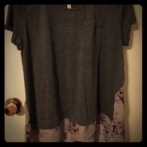 T-shirt style floral top